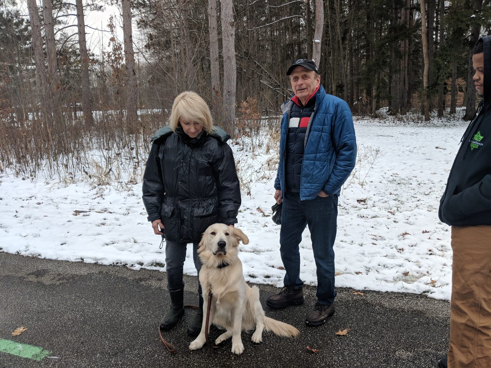 Karlon Simmons coaching an AlphA and Omega dog training client in Northeast Ohio